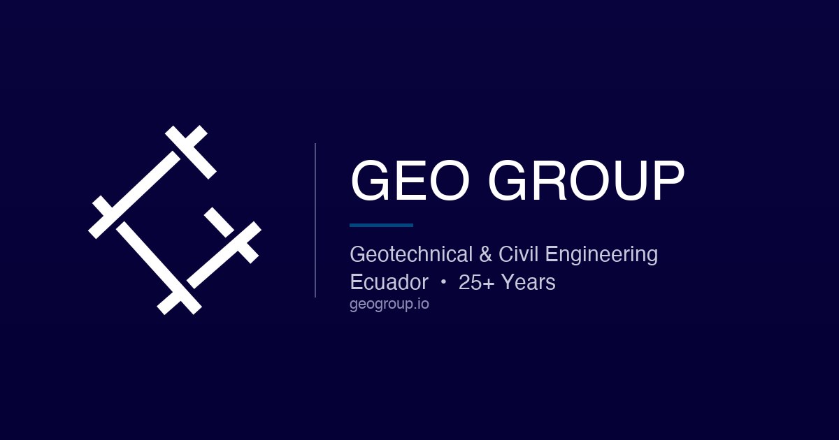 Projects | Geo Group — Geotechnical & Civil Engineering Portfolio